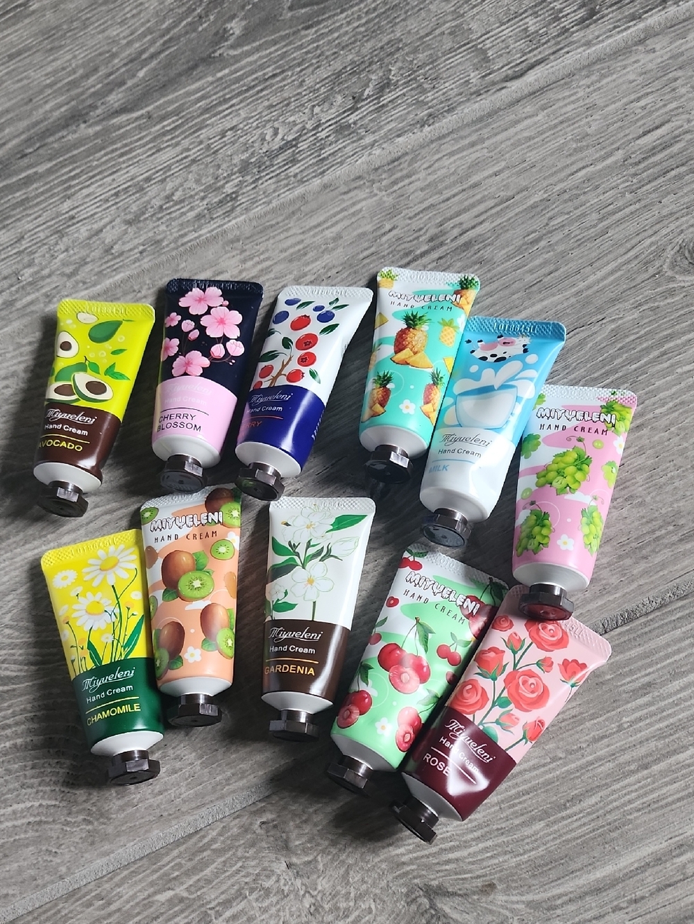 NWT 10 Piece Assorted Scent Hand Creams